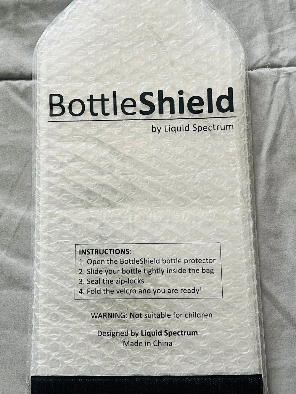 Wine Bottle Plastic Bags Bottle Shield Protector Travel Bag Lot Of 6 Clear